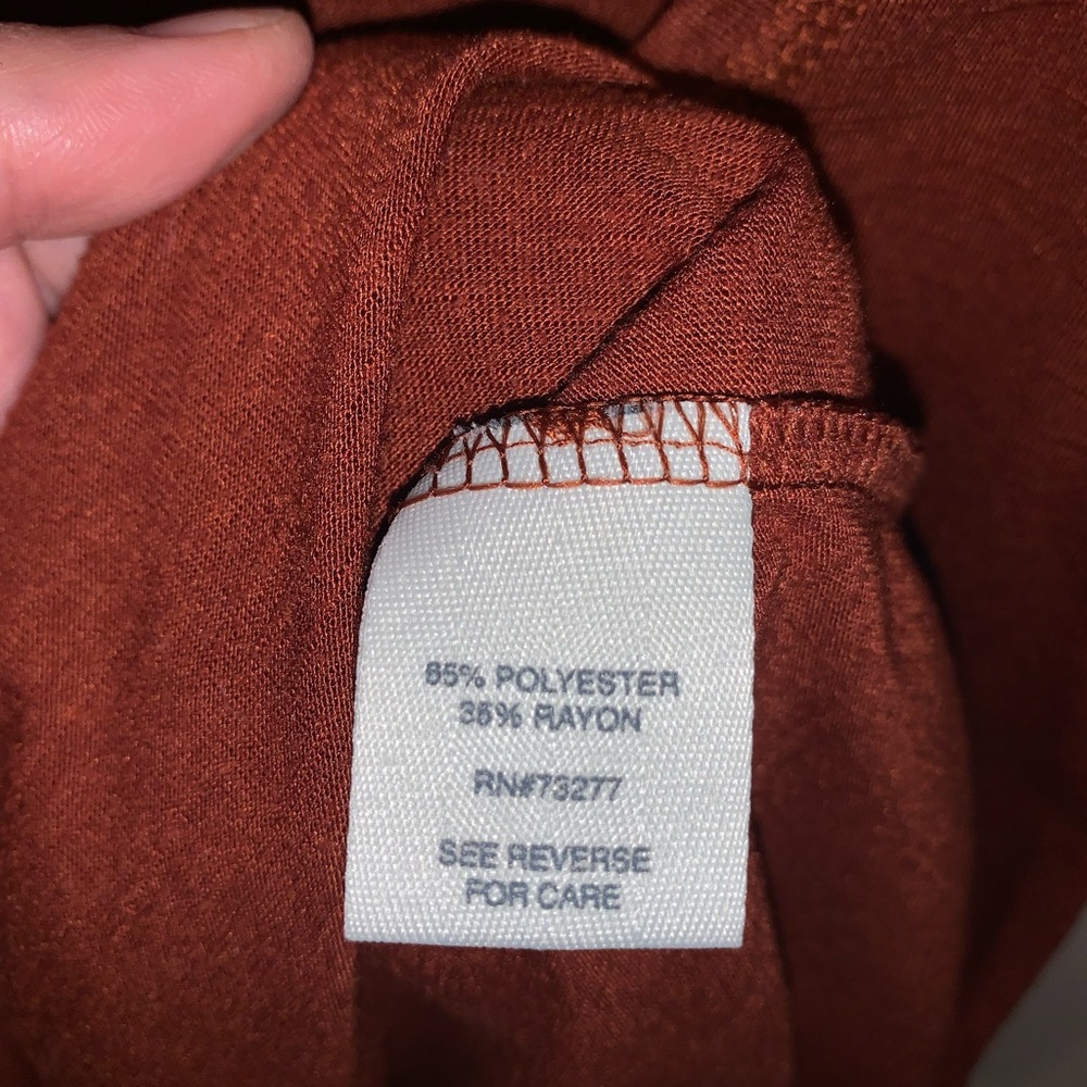 Mudd Shirt Rust Size Large - Picture 4 of 5
